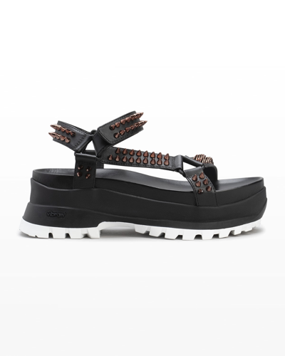 Stella Mccartney 70mm Stud-embellished Platform Sandals In Black