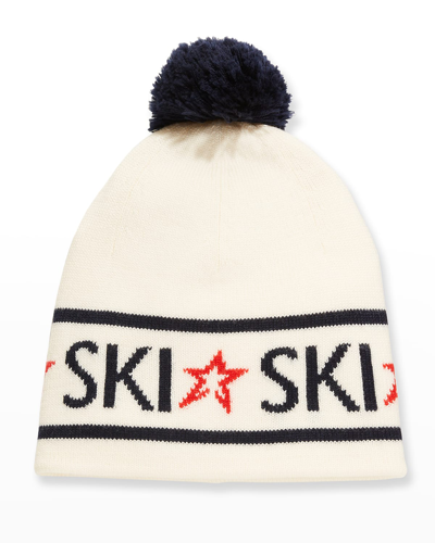 Perfect Moment Ski Wool Beanie - 100% Exclusive In Navy-white
