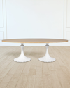 Emporium Home For William D Scott 96" Cerused Oak Top Dining Table In White