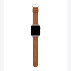 Tory Burch Mcgraw Band For Apple Watch®, Luggage Leather, 42 Mm - 44 Mm In Brown