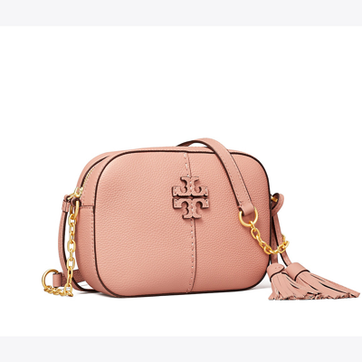 Tory Burch Mcgraw Leather Camera Bag In Meadowsweet