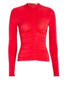 A.L.C ANSEL RUCHED JERSEY TOP