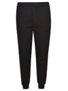 Prada Track-pants With Decorative Stripes In Black