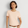 Ralph Lauren Cotton-blend T-shirt In Pale Rose