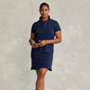 Polo Ralph Lauren Cotton Mesh Polo Dress In Newport Navy