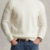 Polo Ralph Lauren The Iconic Cable-knit Cashmere Sweater In Cream