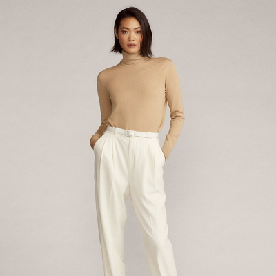 Ralph Lauren Cashmere Turtleneck In Lux Tan