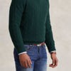 Polo Ralph Lauren The Iconic Cable-knit Cashmere Sweater In Moss Agate