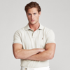 Polo Ralph Lauren The Iconic Mesh Polo Shirt In Antique Cream