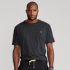 Polo Ralph Lauren Jersey Crewneck T-shirt In Black Marl Heather