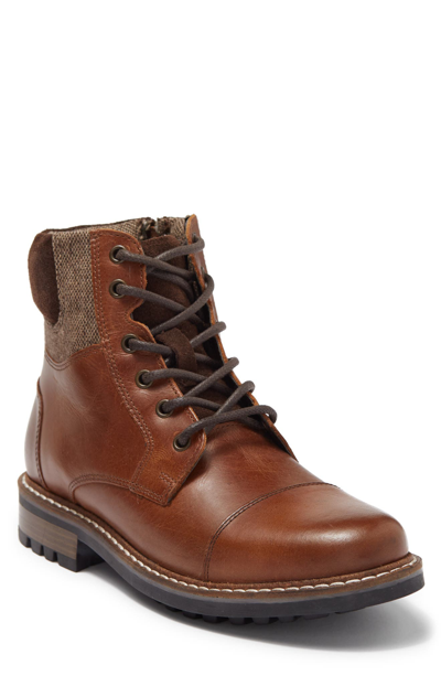 Crevo Trinidad Cap Toe Leather Lace-up Boot In Chestnut ModeSens