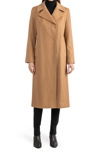 Sofia Cashmere Wool Blend Notch Lapel Coat In 251cam