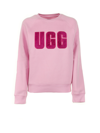 Ugg Collection Madeline Fuzzy Logo Sweatshirt In Rose Quartz Wild Violet