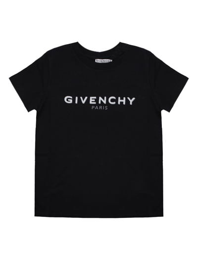 Givenchy Contrast Logo T-shirt In Black