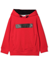 GIVENCHY RED COTTON BLEND HOODIE,H25274K 991