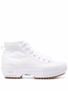 Adidas Originals White Nizza Trek Platform Sneakers In White