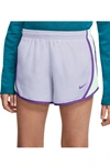 Nike Kids' Dry Tempo Running Shorts In Purple/ Barely Green/berry