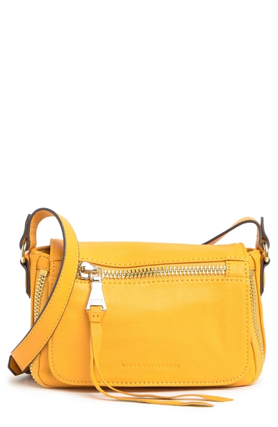 Aimee Kestenberg Sorrento Leather Crossbody Bag In Golden Root