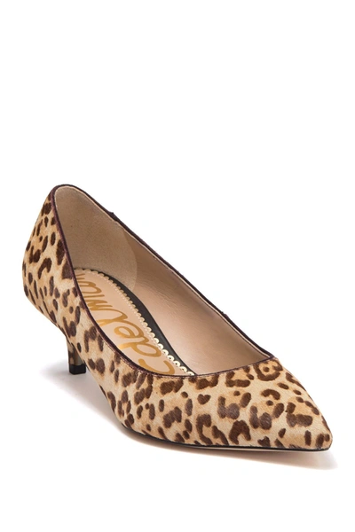 Sam Edelman Dori Pump In Sand Leopard Calf Hair