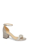 ALEXANDRE BIRMAN VICKY GENUINE SNAKESKIN SANDAL