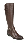 Naturalizer Jackie Tall Riding Boot In Chocolate Leather