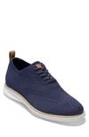 Cole Haan Grandevolution Stitchlite Oxford In Marine Blue Knit