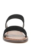Sam Edelman Gala Two Strap Slide Sandal In Black Suede