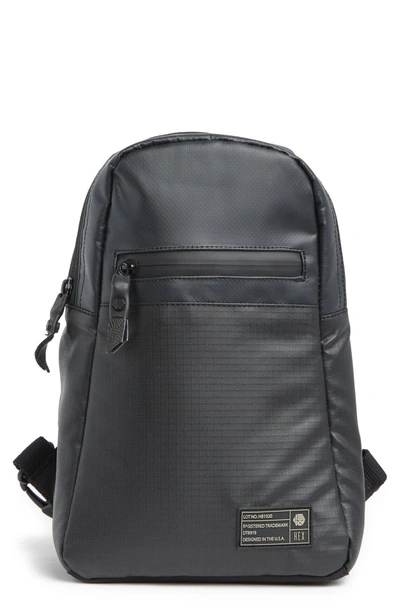 Hex Rip Stop Single Strap Backpack In Black