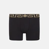 Versace Underpants Low Rise Trunk Stretch Bio Cotton Jers In Black