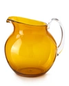 MARIO LUCA GIUSTI PALLA TRANSPARENT ACRYLIC PITCHER, AMBER,PROD148600226