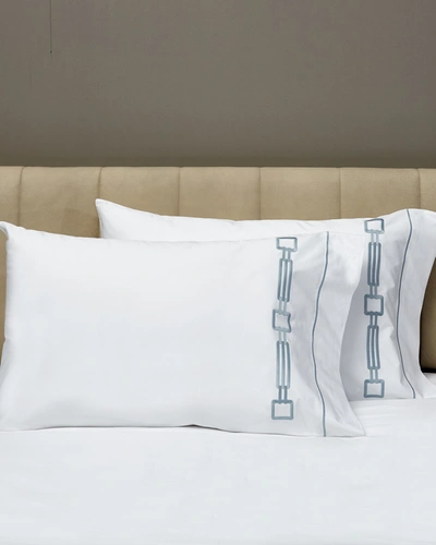 Signoria Firenze Retro Pillowcases, Set Of 2 In Wilton Blue