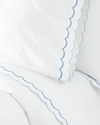 Matouk Pair Of India Standard Pillowcases In White/blue