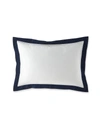 Polo Ralph Lauren Organic Sateen Border Standard Sham In Beige