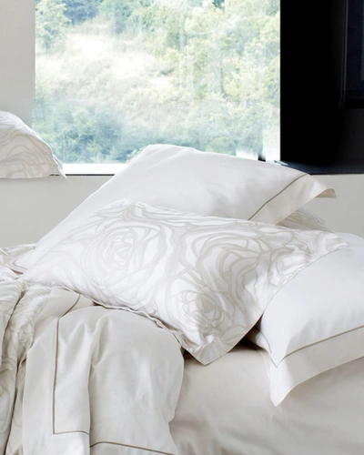 Signoria Firenze Roseto Standard Sham In Ivory