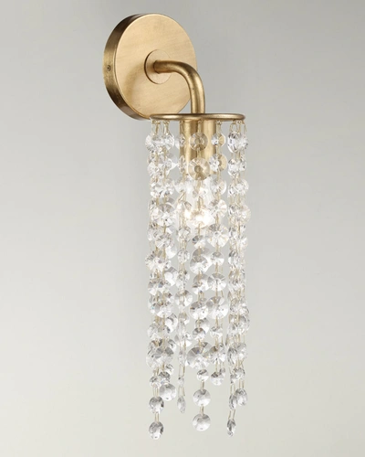Crystorama Gabrielle 1-light Antique Gold Wall Mount