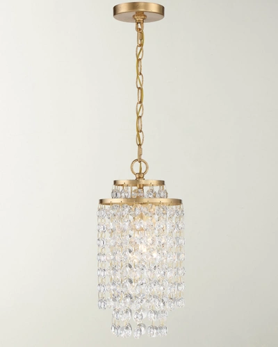 Crystorama Gabrielle 1-light Antique Gold Chandelier