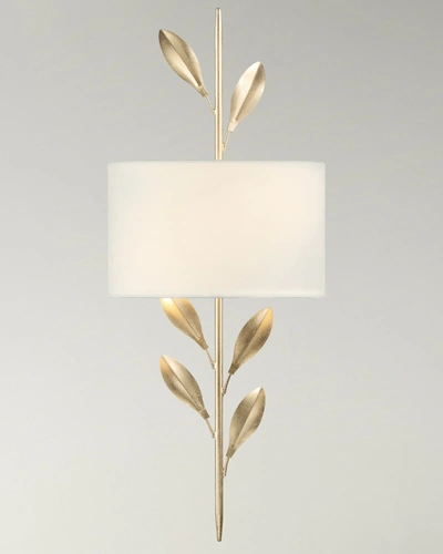 Crystorama Broche 2-light Antique Gold Sconce