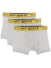 OFF-WHITE OFF-WHITE CLASSIC INDUSTRIAL BOXER BRIEFS (PACK OF THREE)