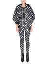 Dolce & Gabbana Polka Dot-print Oversized Track Jacket In Black