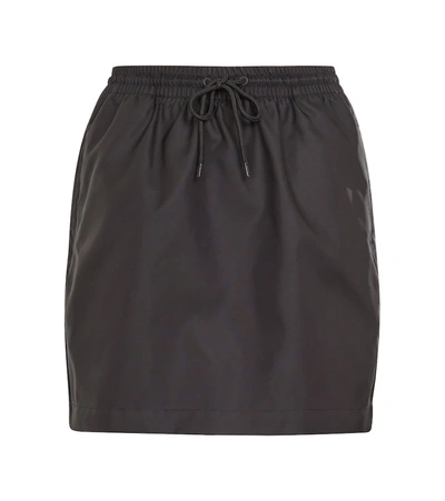Wardrobe.nyc High-rise Drawstring Miniskirt In Black