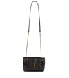 Saint Laurent Nolita Mini Leather Shoulder Bag In Nero
