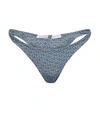 Magda Butrym Logo-print Bikini Bottoms In Denim Logo