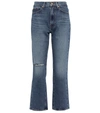 7 For All Mankind The Modern Straight Sunflower Tailored Straight Leg Jean In Dark Blue