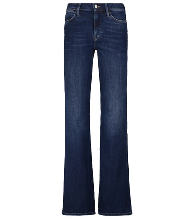 Frame Le High Flare High-rise Jeans In Blue
