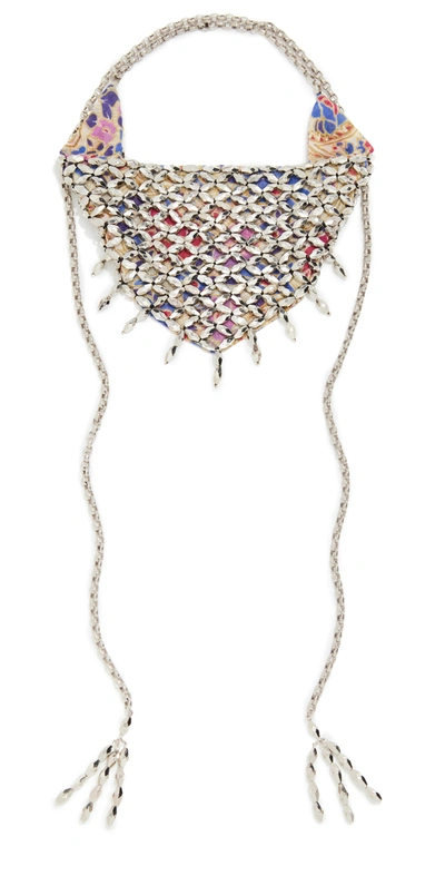 Isabel Marant Collier Necklace In Ecru/silver