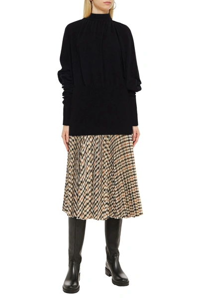 Msgm Gathered Wool Jumper