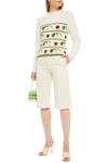 Shrimps Intarsia-knit Sweater In Cream