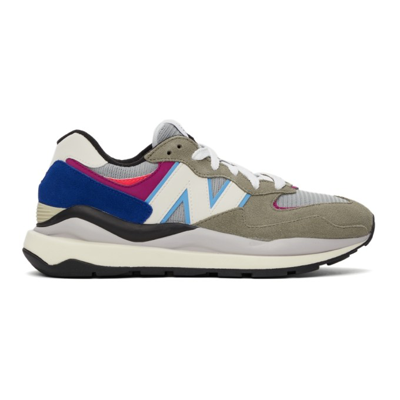 New Balance Marathon Running 57/40 Sneakers In Grey/pink