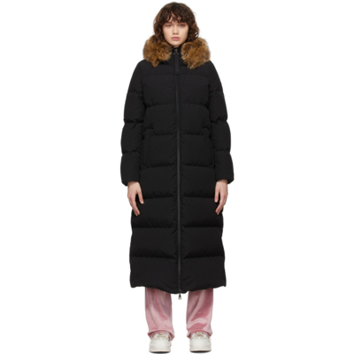 Moncler Bellevalia Quilted Shell Down Coat In Black