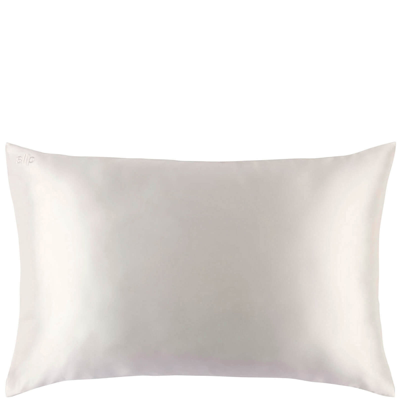 Slip Silk Pillowcase - Queen (various Colours) In White